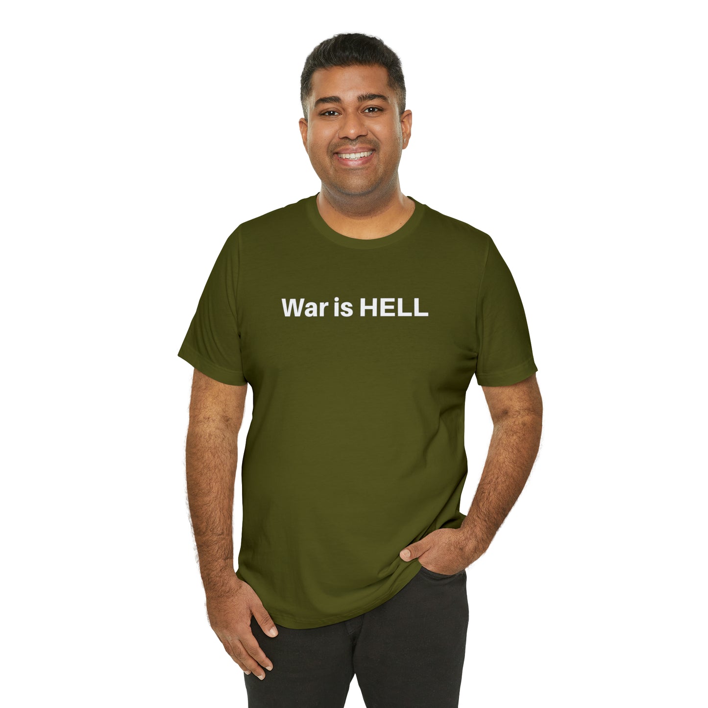 War, Military, T Shirt, Black, Olive