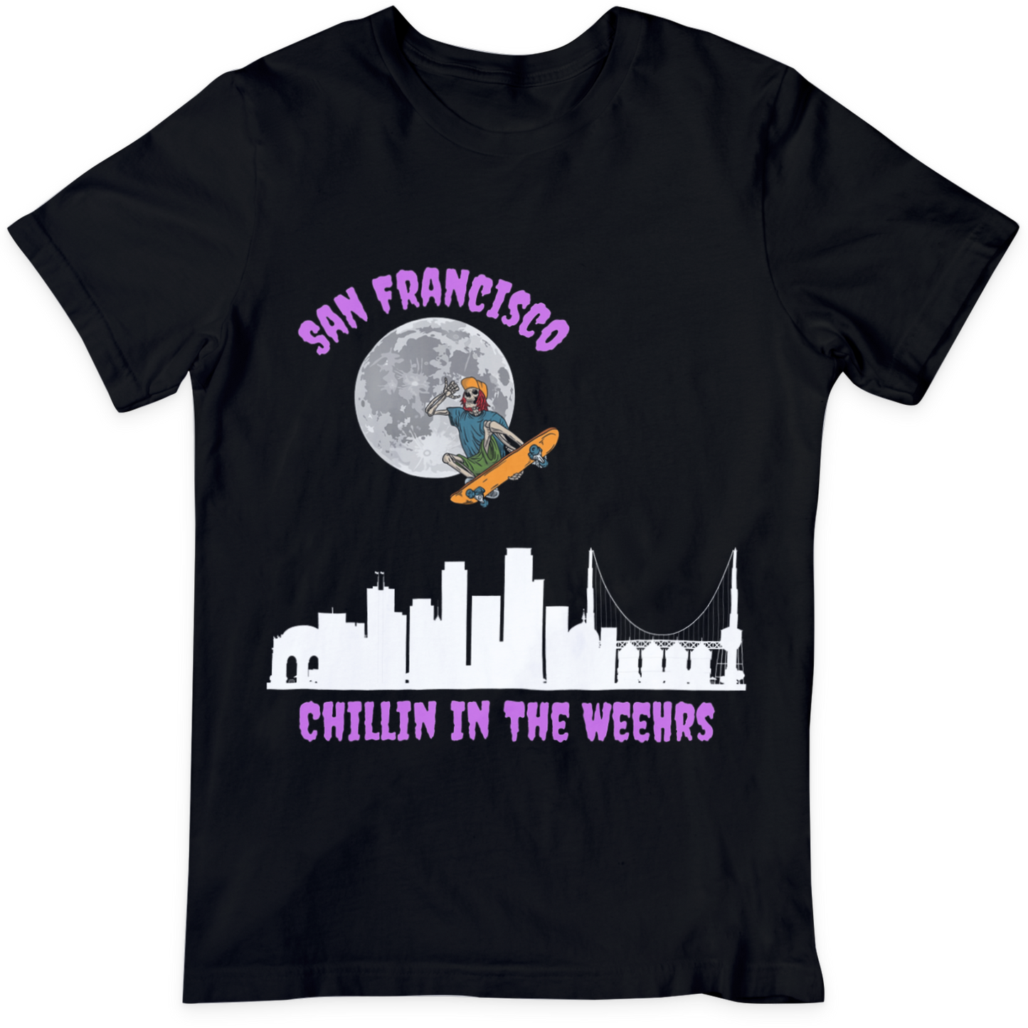 Skateboarder San Fransico T Shirt