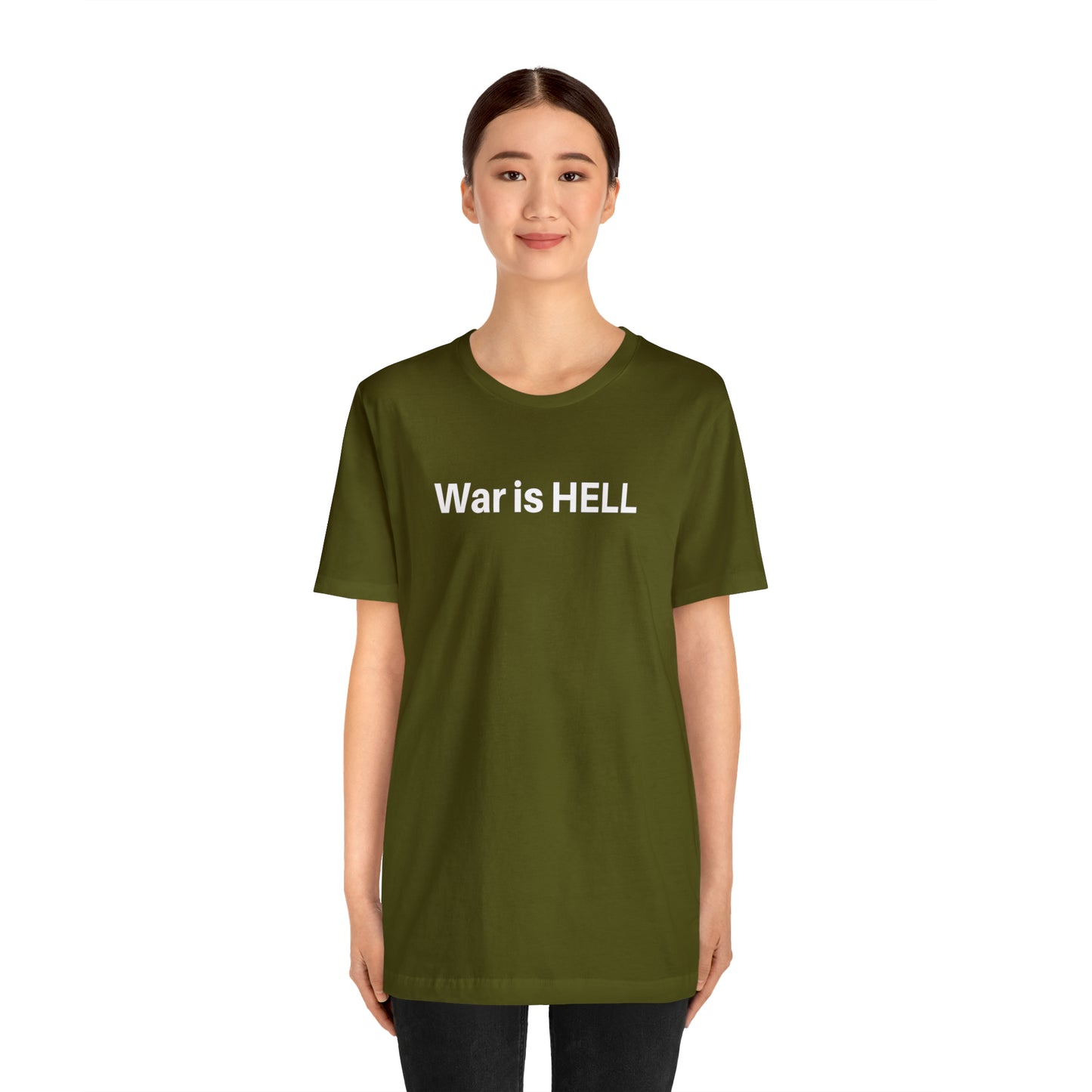 War, Military, T Shirt, Black, Olive