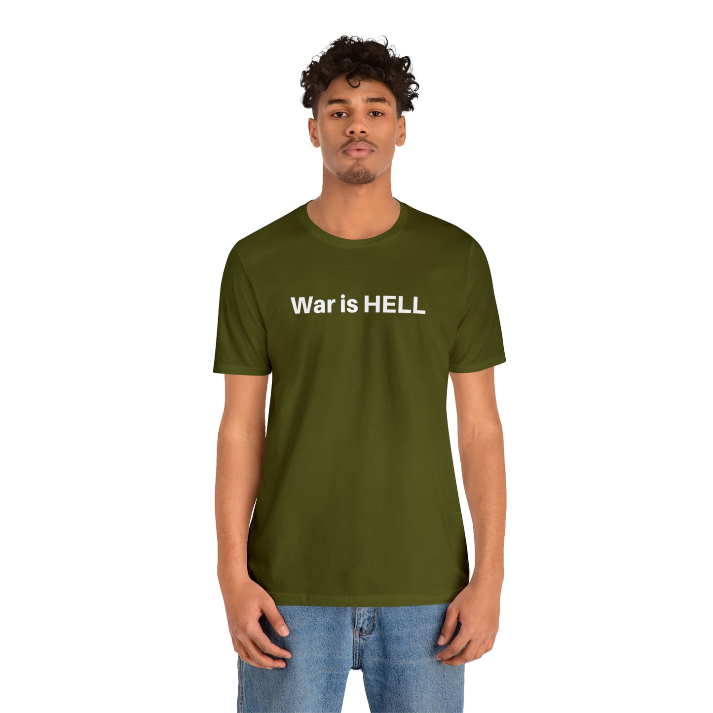 War, Military, T Shirt, Black, Olive