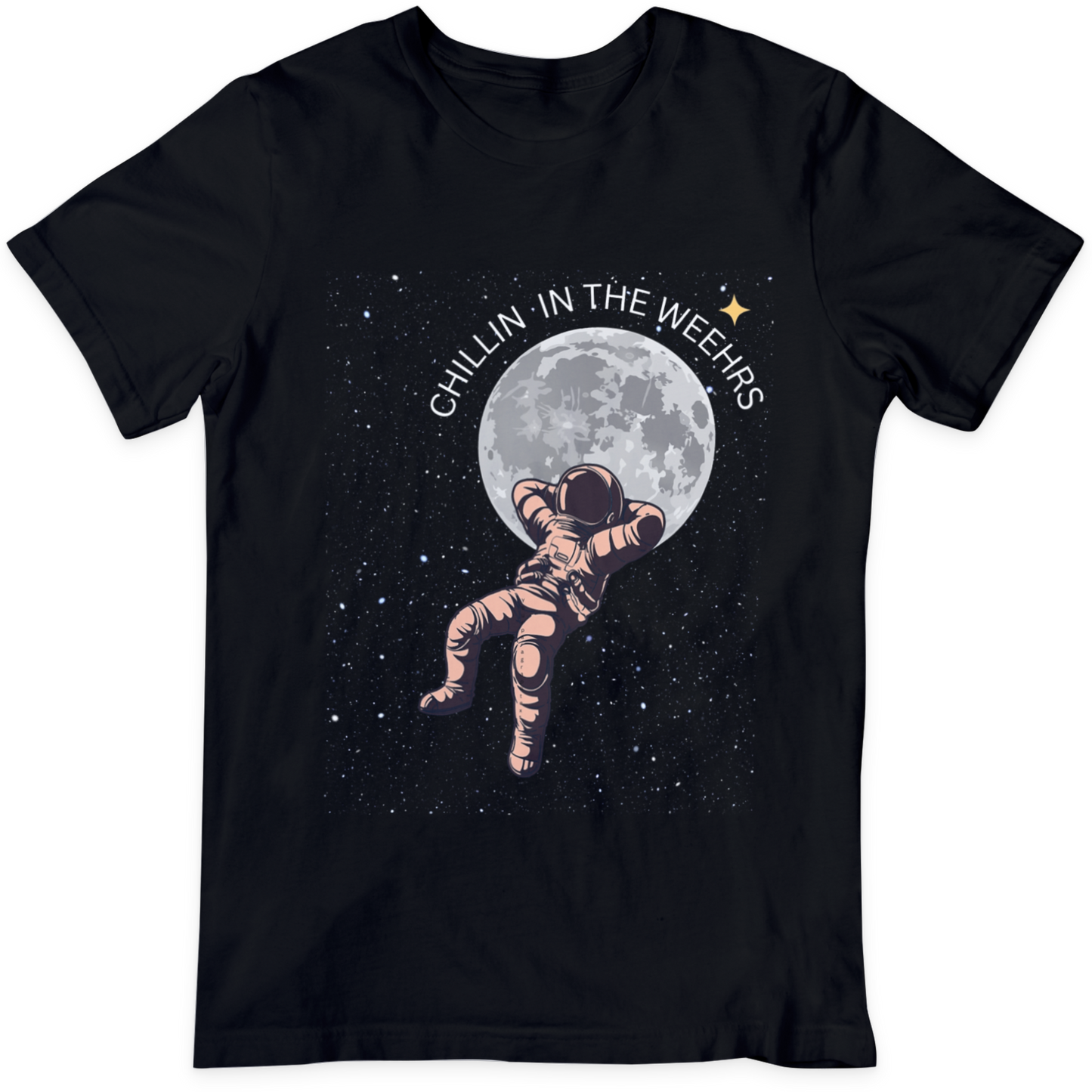 Astronaut Chillin In Space  T Shirt