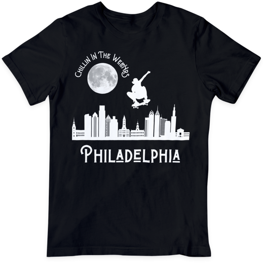 Philadelphia Skateboarder T Shirt