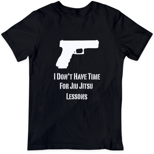 Gun "No Time For Jui Jitsu Lessons"  Black T Shirt