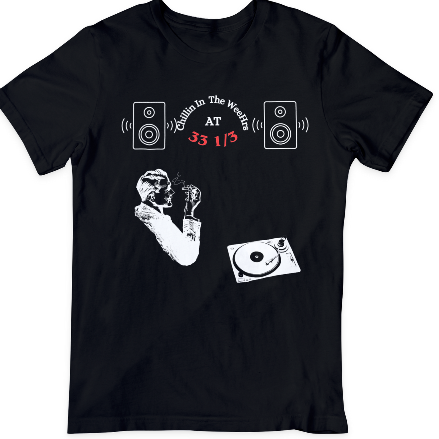 Vinyl Record Stereo Smoking Cool T Shirt